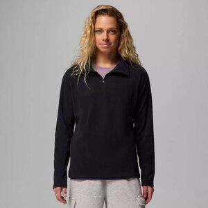 COLUMBIA Women's Glacial IV Half Zip Fleece Size XXL In Black